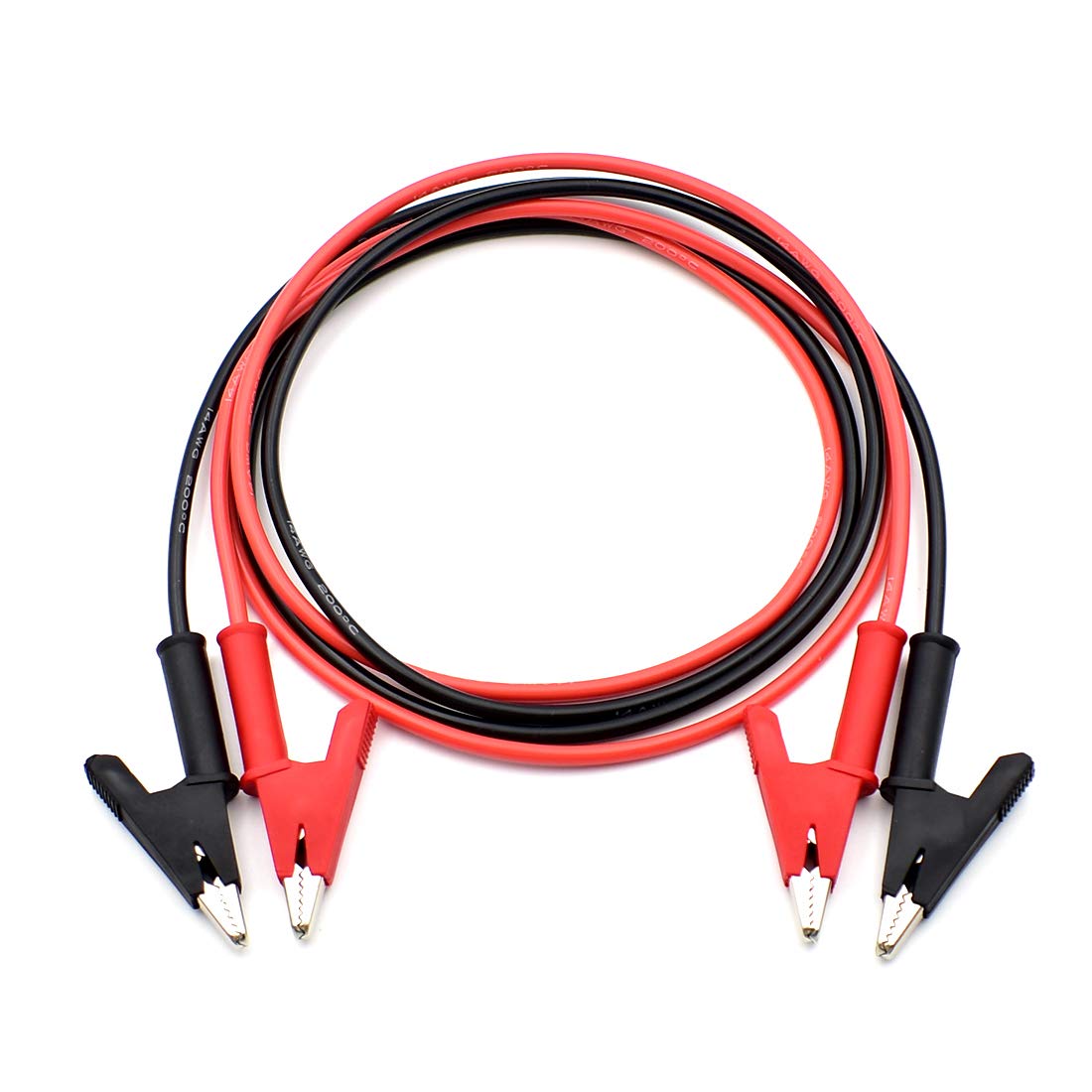 14 Gauge Jumper Wires Heavy Duty Silicone Test Leads for Electronics Repair Enthusiasts
| Alligator Clips Test Leads 14